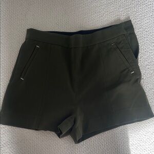 H&M Dark Green High Waist Women's Shorts